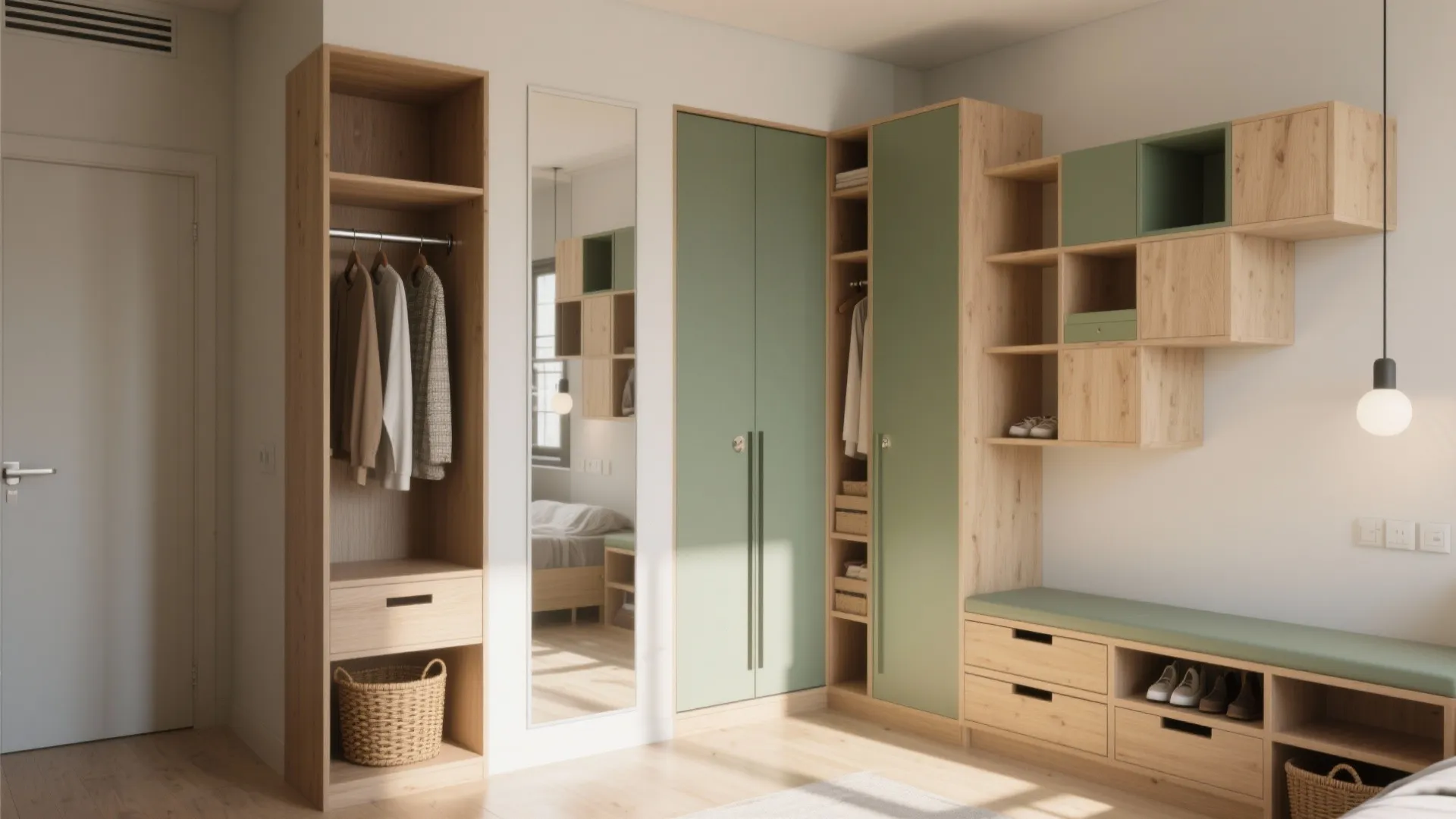 Free Standing Closet for Small Spaces - 5 Ideas: Practical, stylish and compact free standing closet solutions I use for small apartments and tight nooks