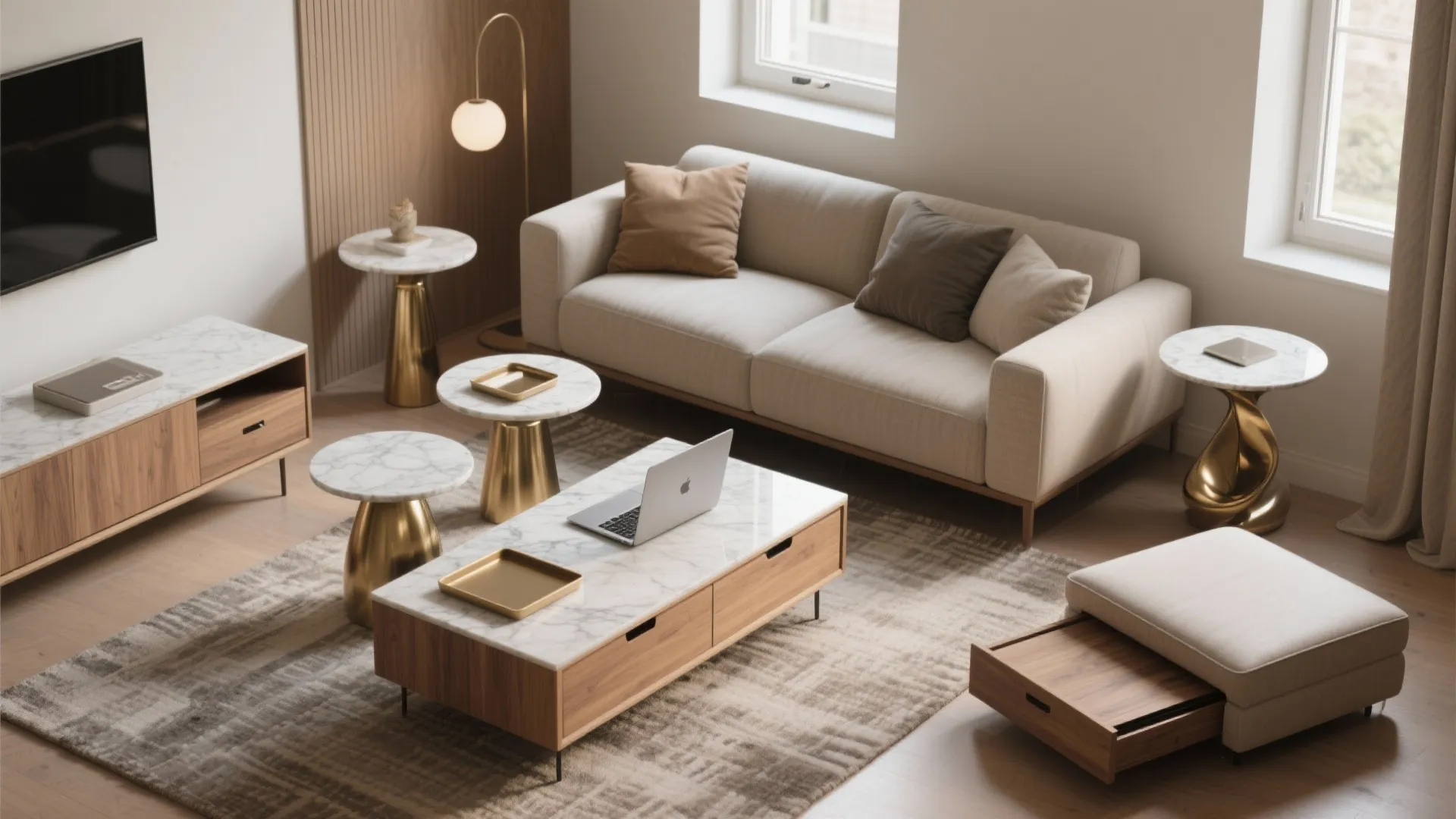 5 Small Coffee Table Ideas: Creative, practical small coffee table ideas for tight living spaces