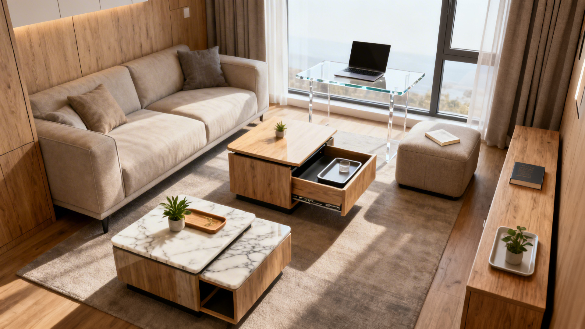 Small Living Room Too Tight? 5 Coffee Table Ideas