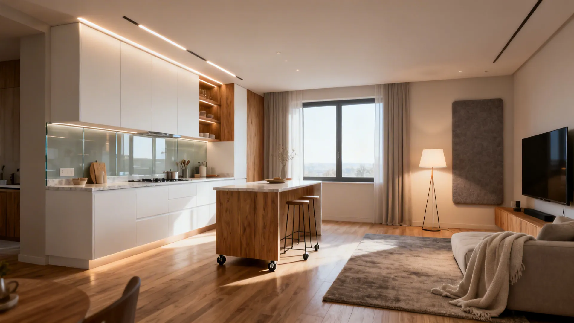 5 Small Living Room Kitchen Combo Ideas