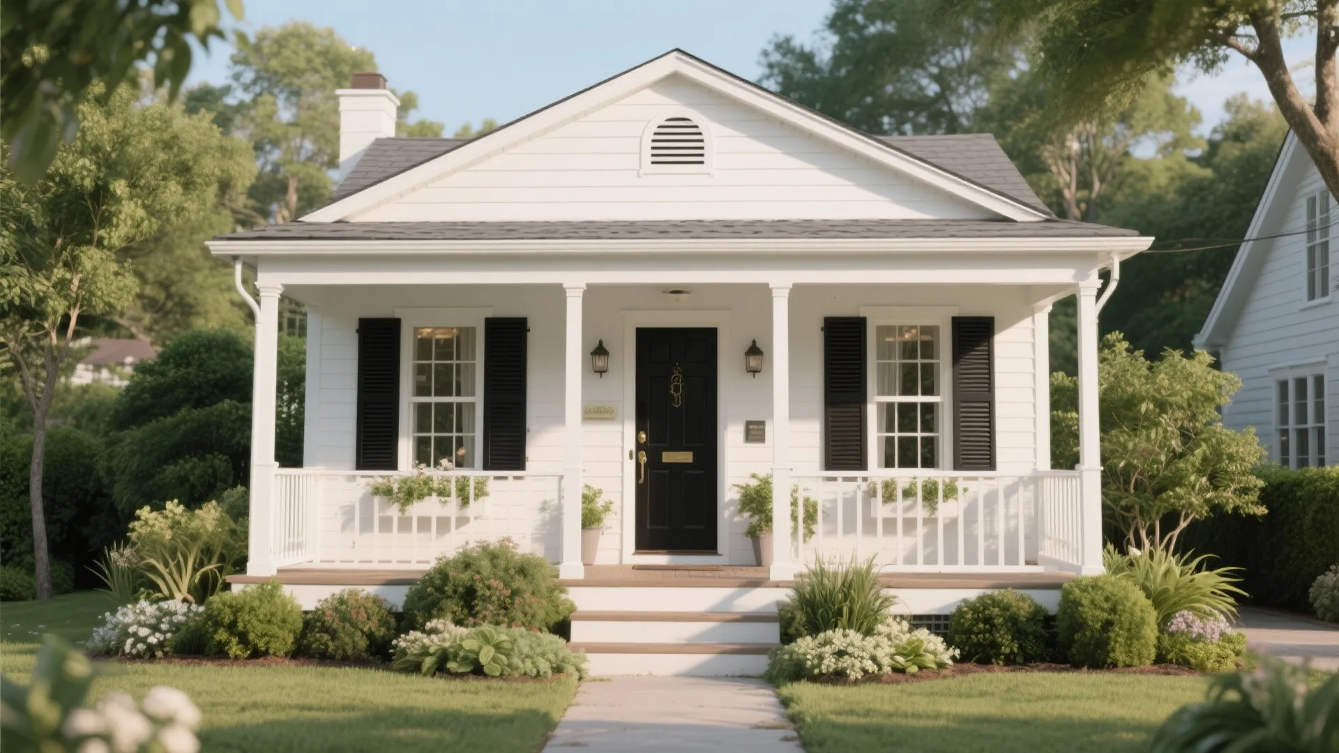 Small White House Black Shutters: Timeless Curb Appeal Ideas