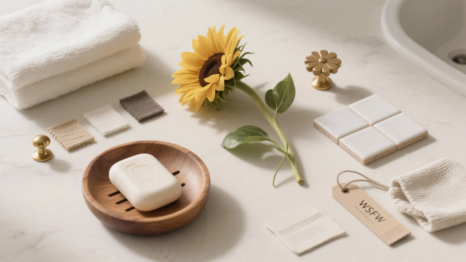 5. Small Details: Hardware, Soap Dish, and Plants
