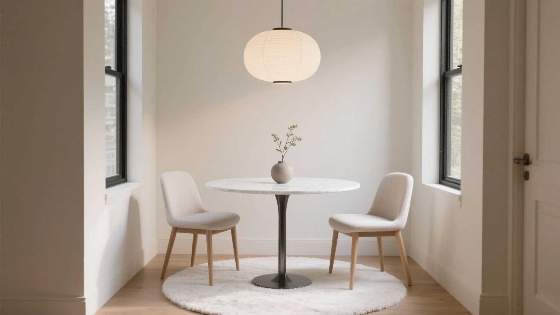 White Table and Chairs for Small Spaces: Smart Design Ideas: Fast-Track Guide to Stunning Small-Space Dining in 1 Minute
