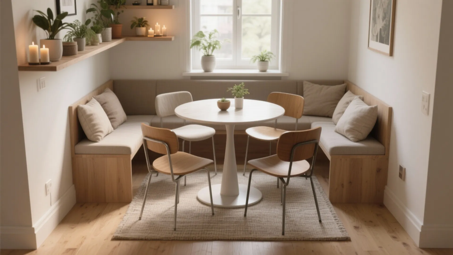 Small Dining Table and Four Chairs: 5 Smart Ideas: Practical, stylish layouts for fitting a table and four chairs into compact dining spaces