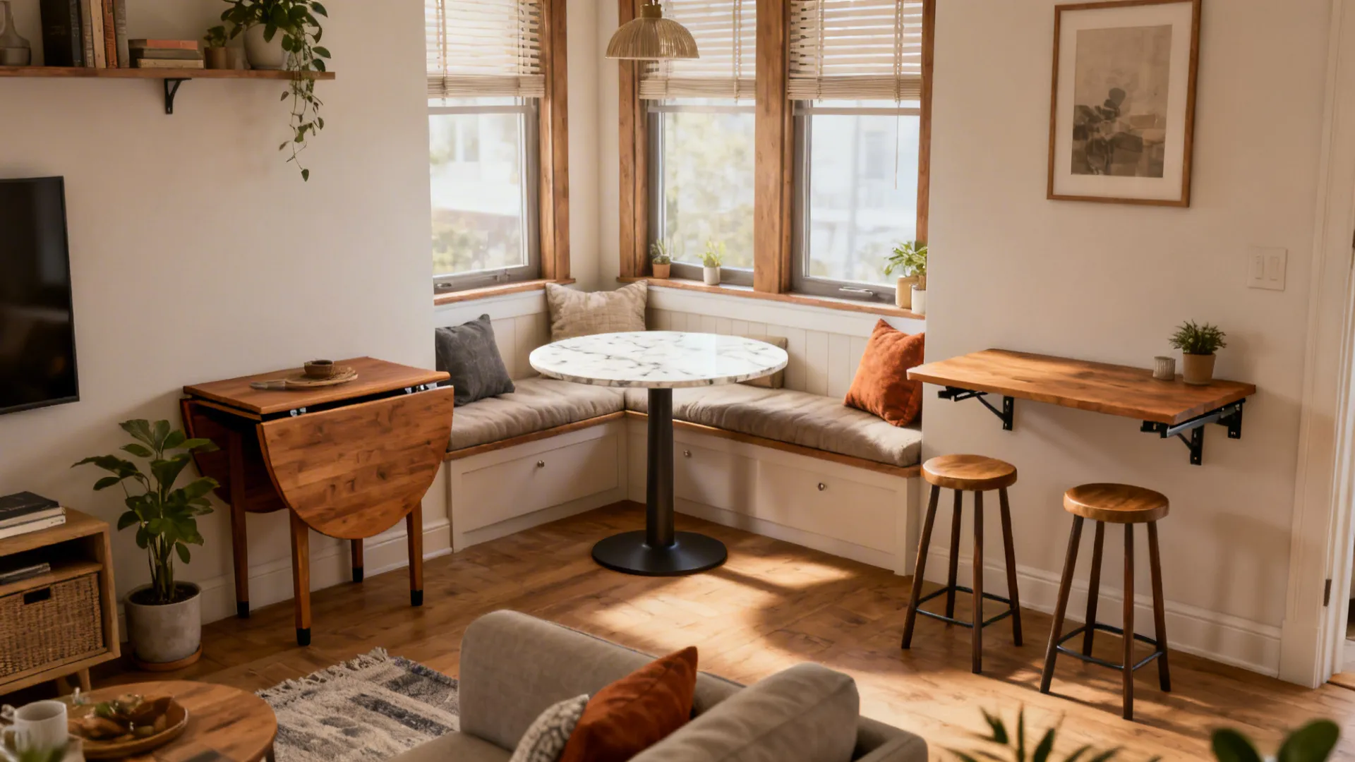 5 Small Dining Table Ideas for Living Rooms