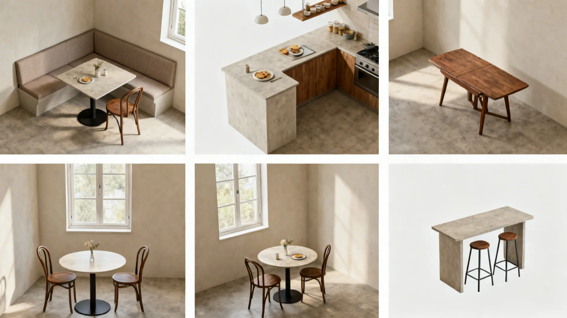 No Space to Eat? 5 Small Kitchen Dining Room Designs That Fit
