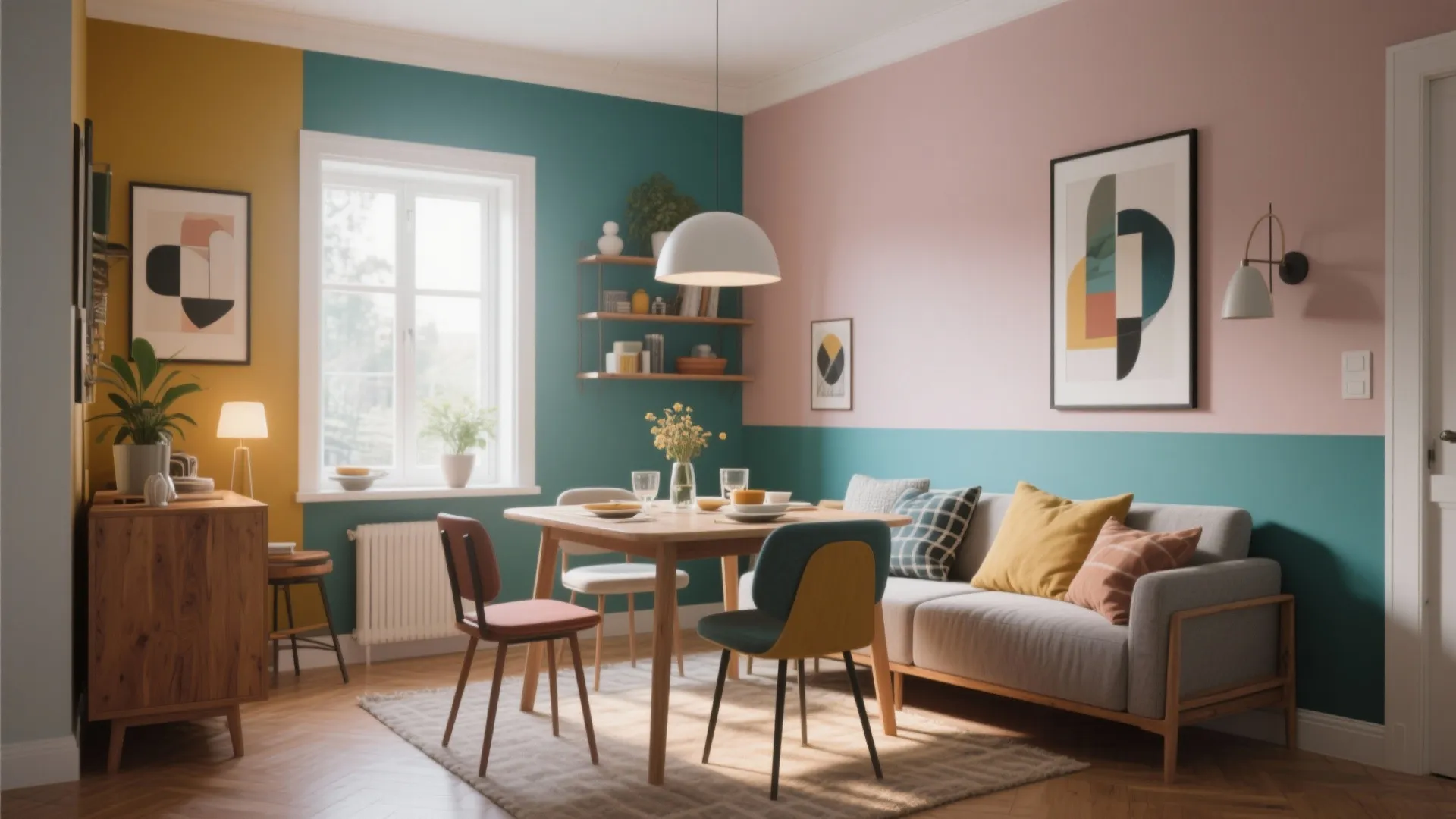 5 Dining Room Color Ideas for Small Spaces: Expert tips from over a decade of interior design experience to make your small dining room feel bigger, brighter, and more inviting.