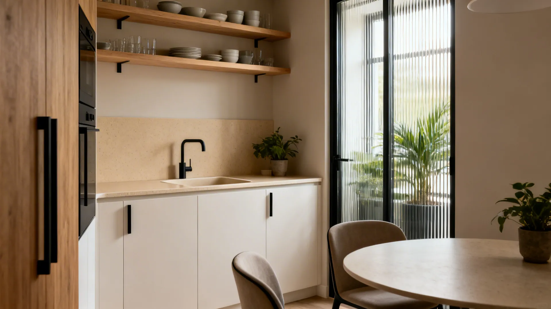 5 Crockery Unit Designs with Wash Basin Ideas