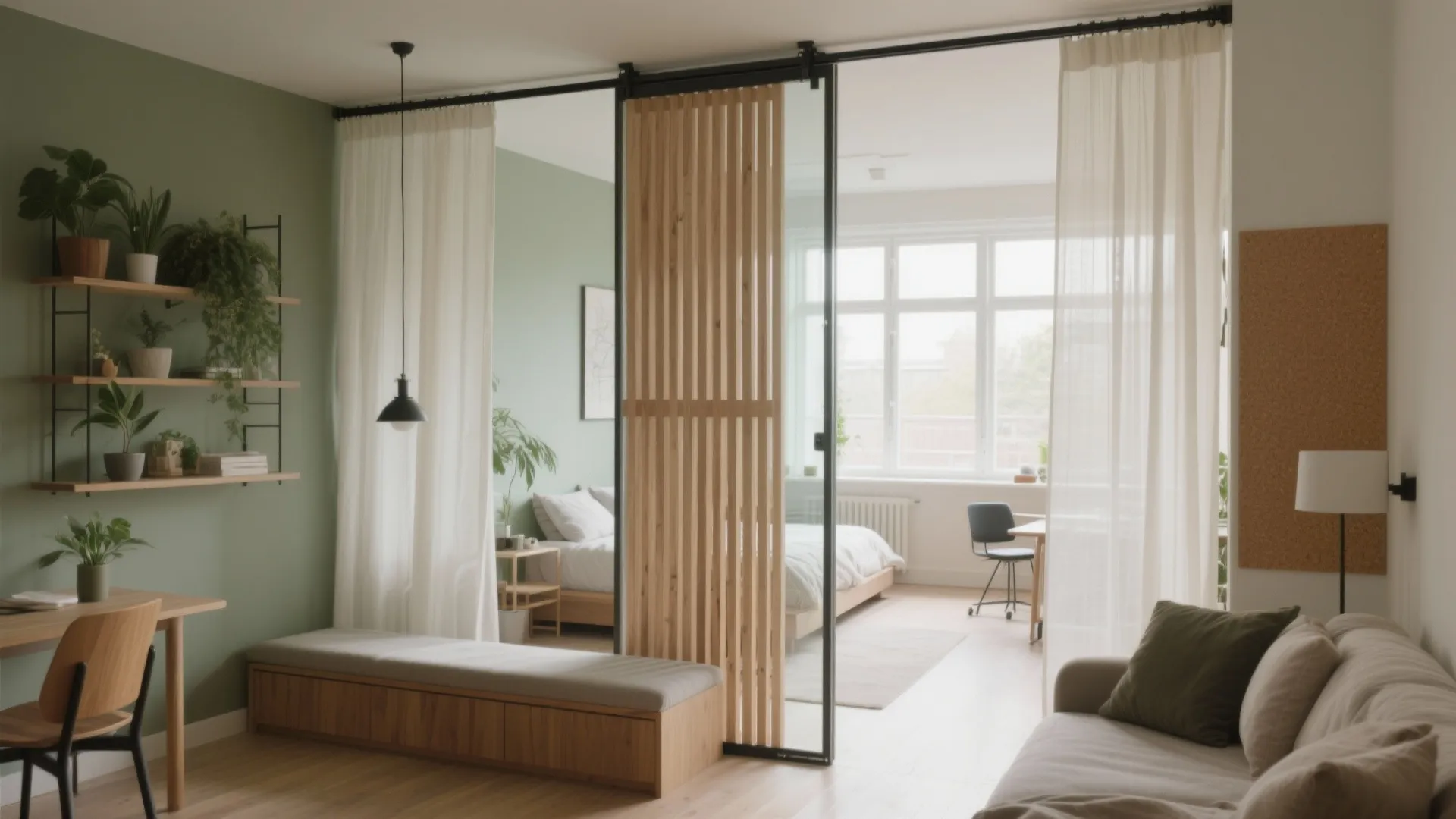 Room Divider Ideas for Small Apartments: Creative Solutions: 1 Minute to Smart, Stylish Division for Tiny Spaces