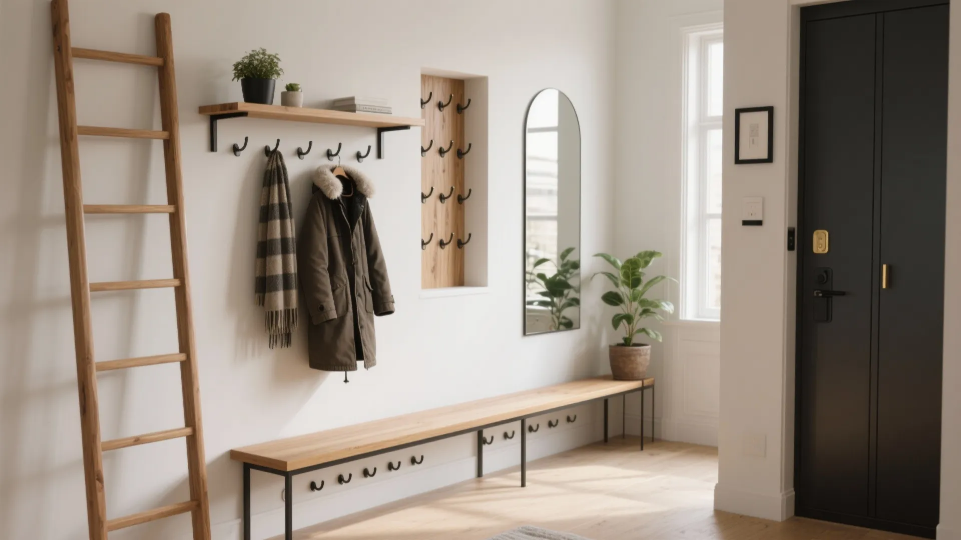 Small Space Coat Rack: 5 Smart Ideas: Clever, compact coat rack ideas I’ve used to rescue tiny entries