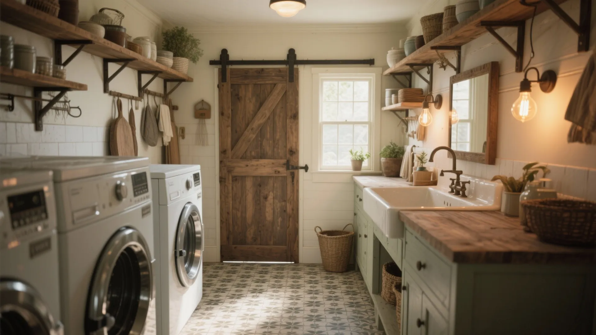 5 Small Farmhouse Laundry Room Ideas: Creative small farmhouse laundry room ideas from my design projects