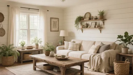 10 Farmhouse Living Room Decorating Ideas