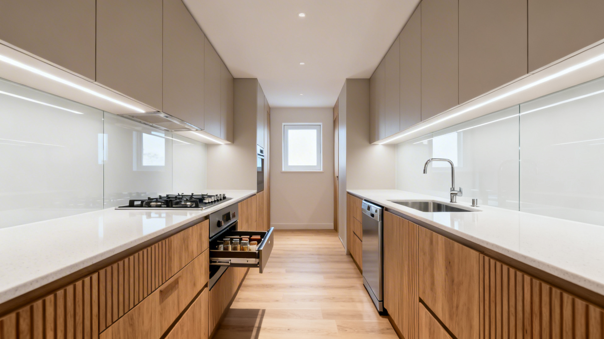 Small Kitchen Still Cramped? Parallel Kitchen Design Fix
