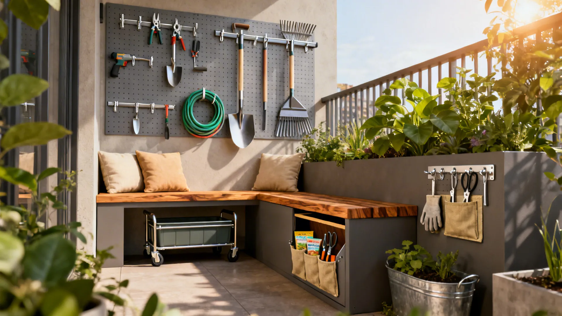5 Garden Tool Storage Ideas for Small Spaces