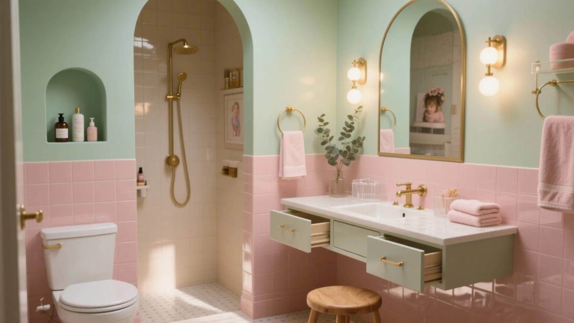 5 Girls’ Bathroom Ideas That Feel Fresh, Fun, and Functional: Small spaces, big creativity: My top 5 girls’ bathroom ideas with pro tips, budgets, and smart layout wins