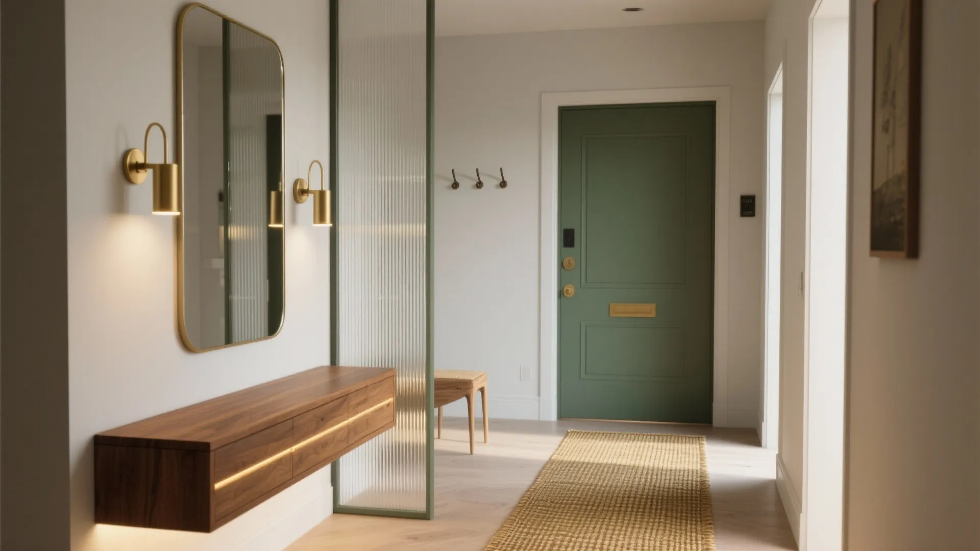 5 Hall Interior Design Images That Unlock Small Spaces: Photo-led hall ideas from real projects: mirrors, lighting, glass, wood, and storage