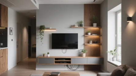 Hall TV furniture design: 5 smart ideas