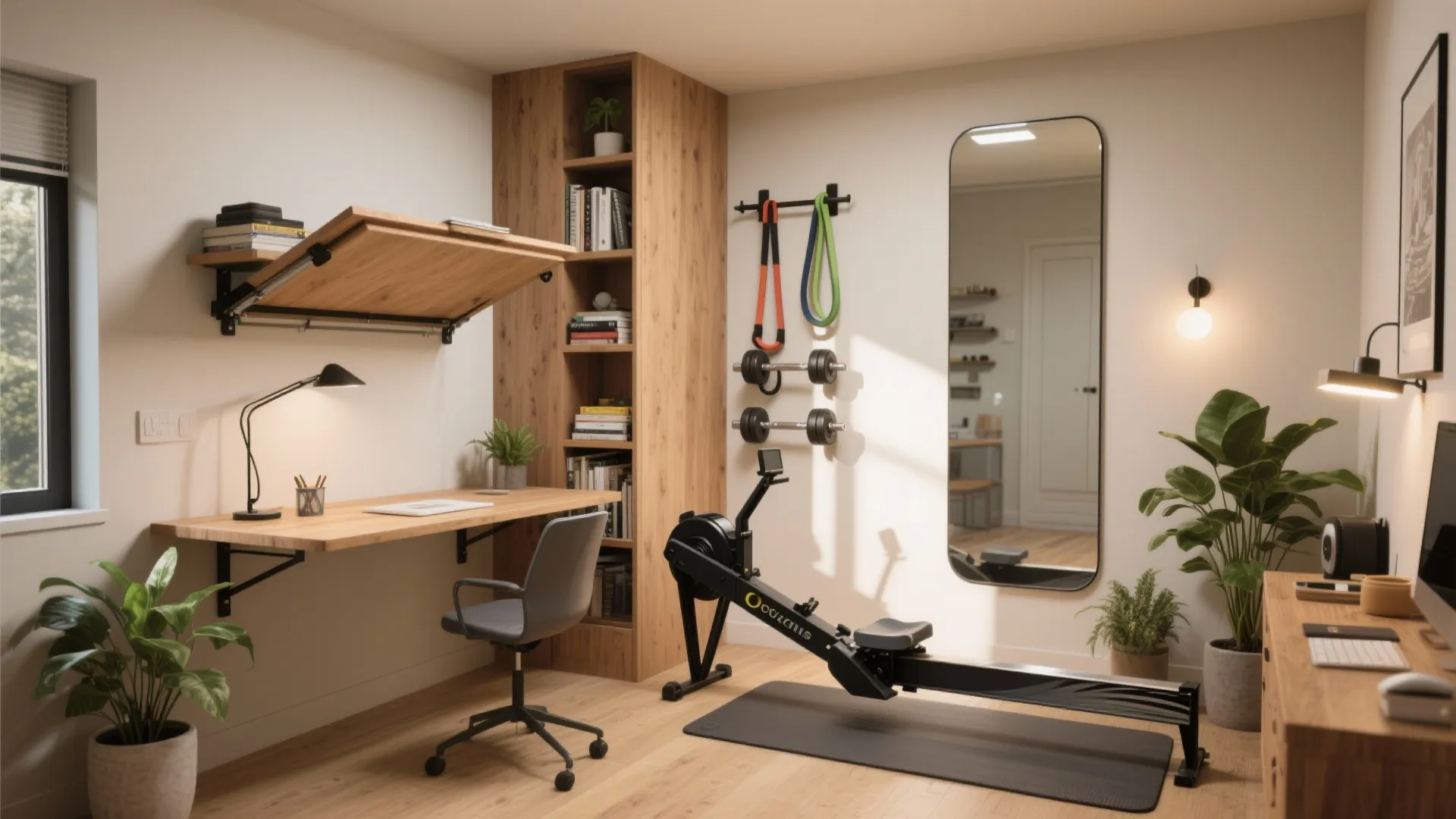 Small Office and Gym Room Ideas — 5 Inspirations: Smart, compact solutions to turn a tiny room into a productive office and motivating workout space