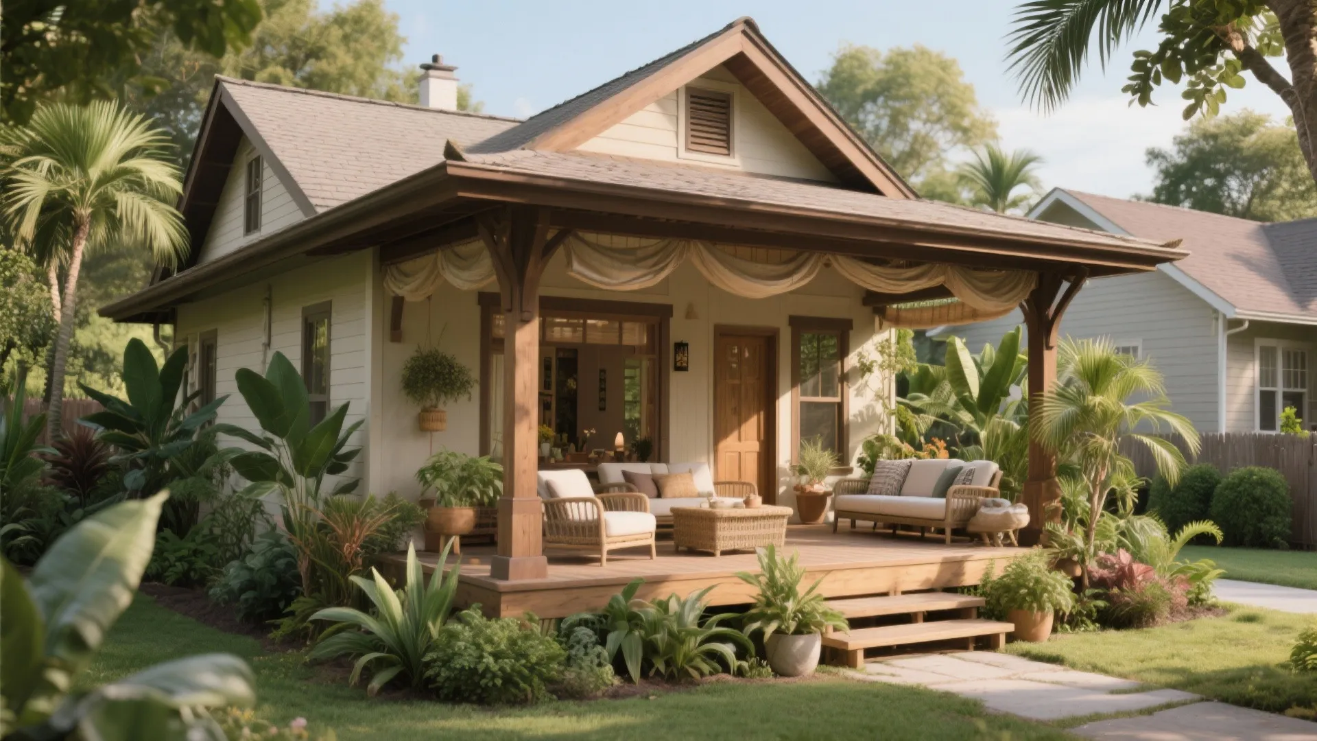 Simple Small House with Wrap Around Porch Ideas