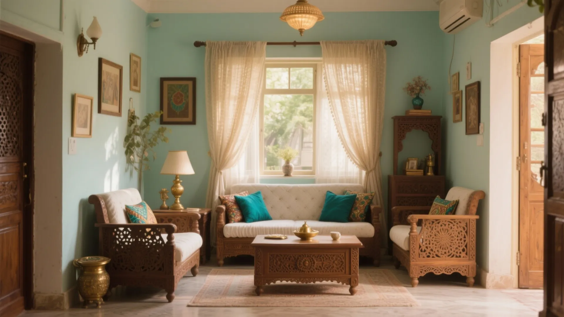 Traditional Indian Middle Class Living Room Design Ideas: 1 Minute to Brighten Your Space with Budget-Friendly Indian Decor Tips