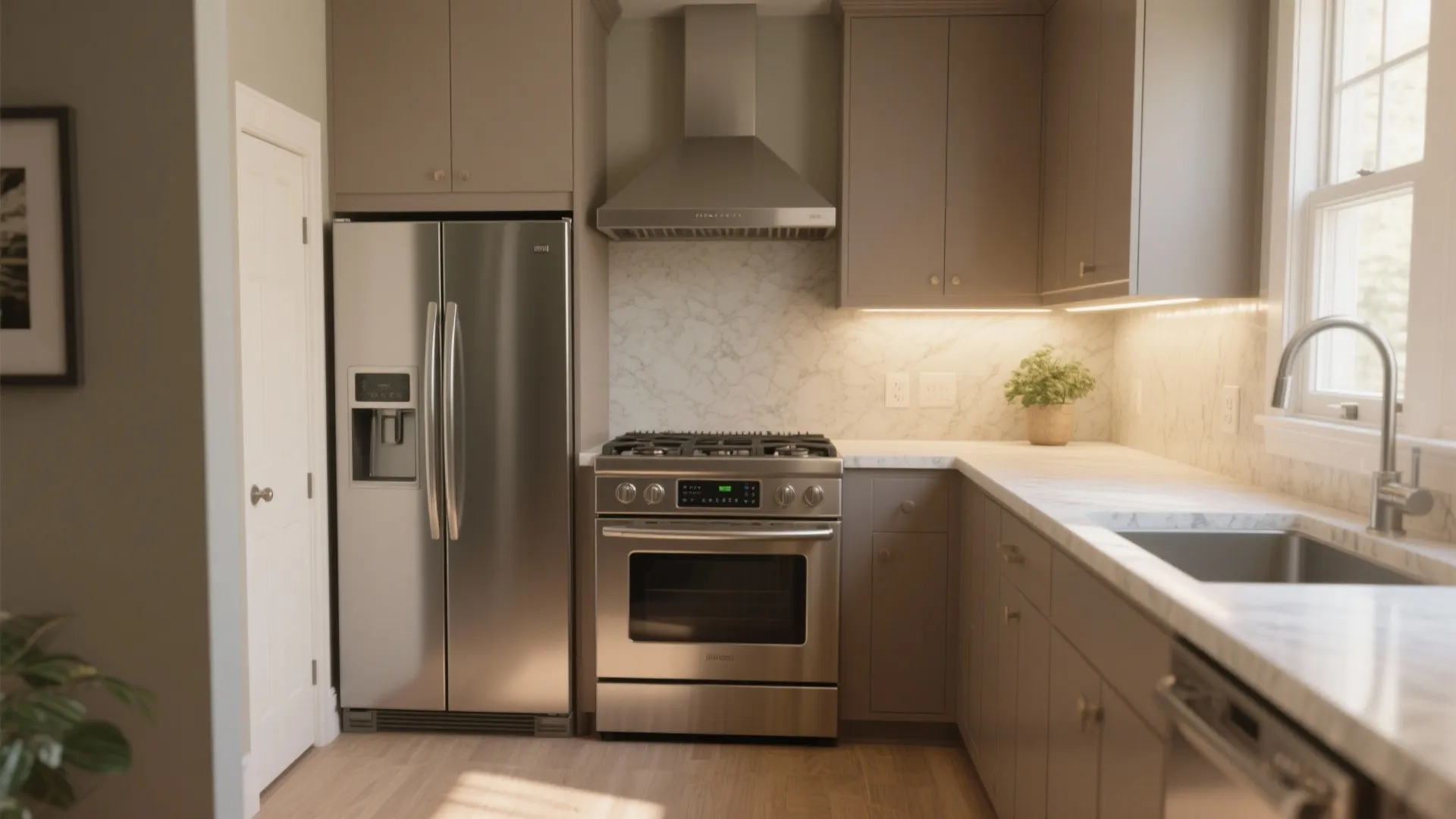 Small Kitchen Stove Next to Refrigerator Ideas & Design Tips: 1 Minute to Smartly Arrange Your Small Kitchen Appliances