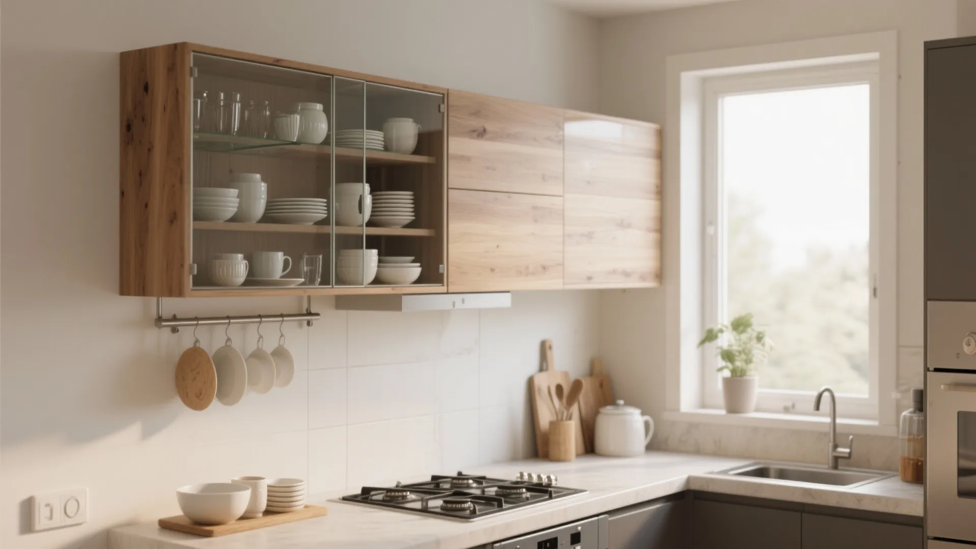5 Wall-Mounted Crockery Unit Design Ideas