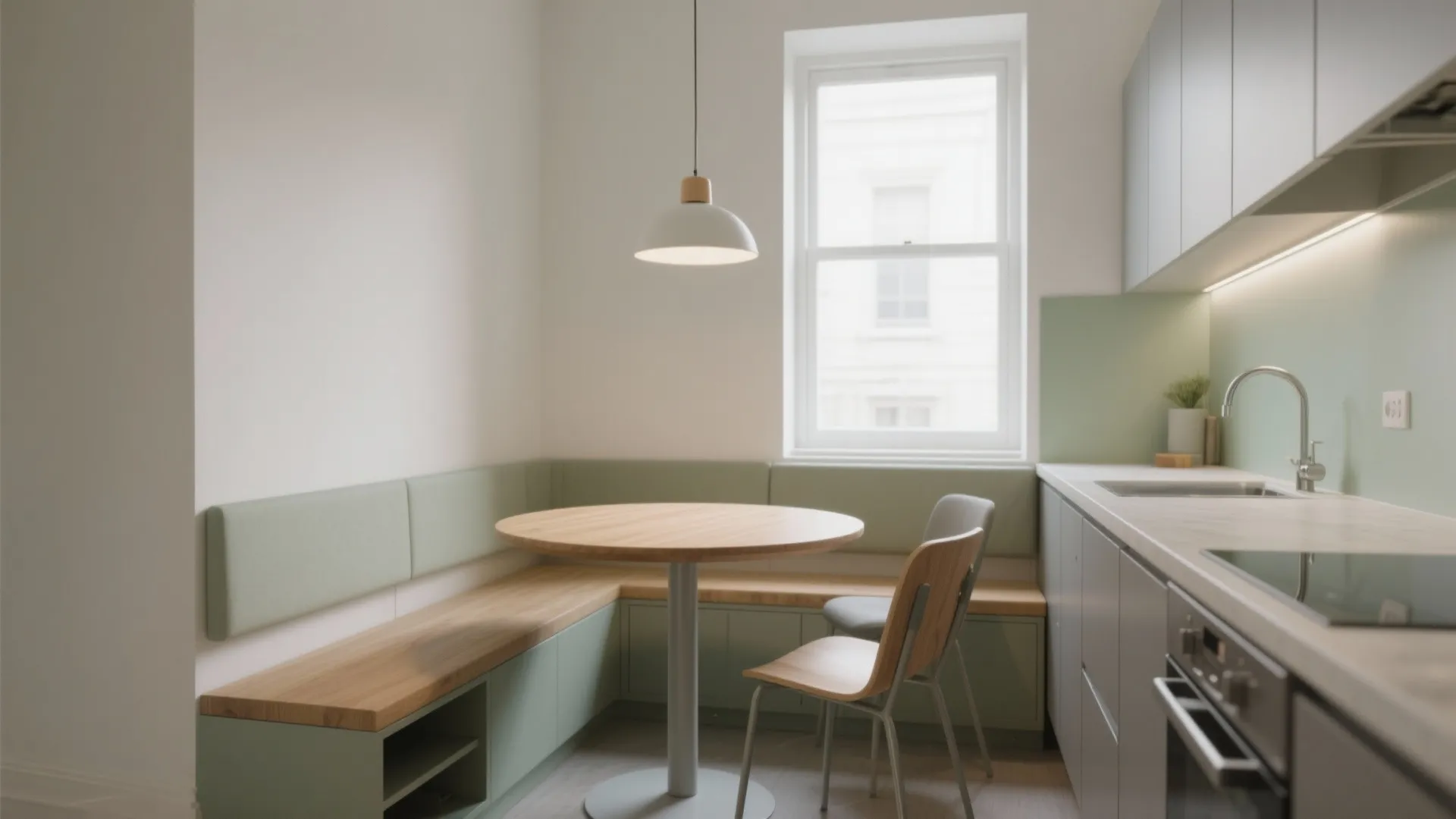 Small Kitchen with Dining Table Design: Create Space & Style: 1 Minute to a Seamless Small Kitchen & Dining Table Solution