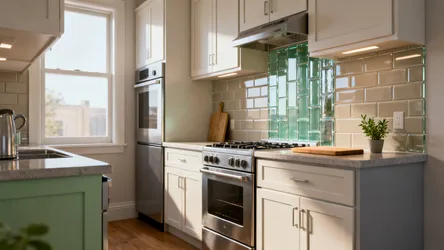 5 Glass Tile Kitchen Backsplash Designs That Elevate Small Spaces