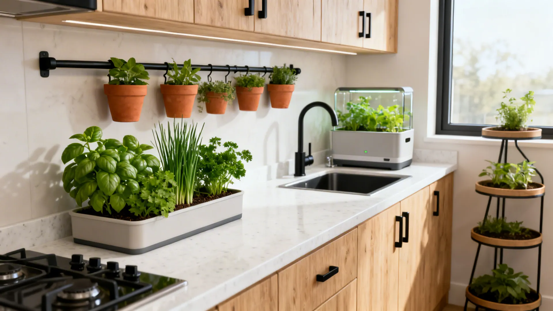 11 Kitchen Countertop Herb Garden Ideas: 5 Smart Picks