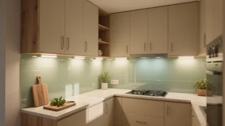 5 Small Kitchen Design Ideas with 4 Side Wall Light Integration