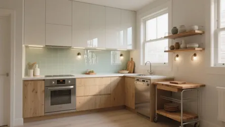 5 Small Kitchen Design Ideas with Compound Wall Lights