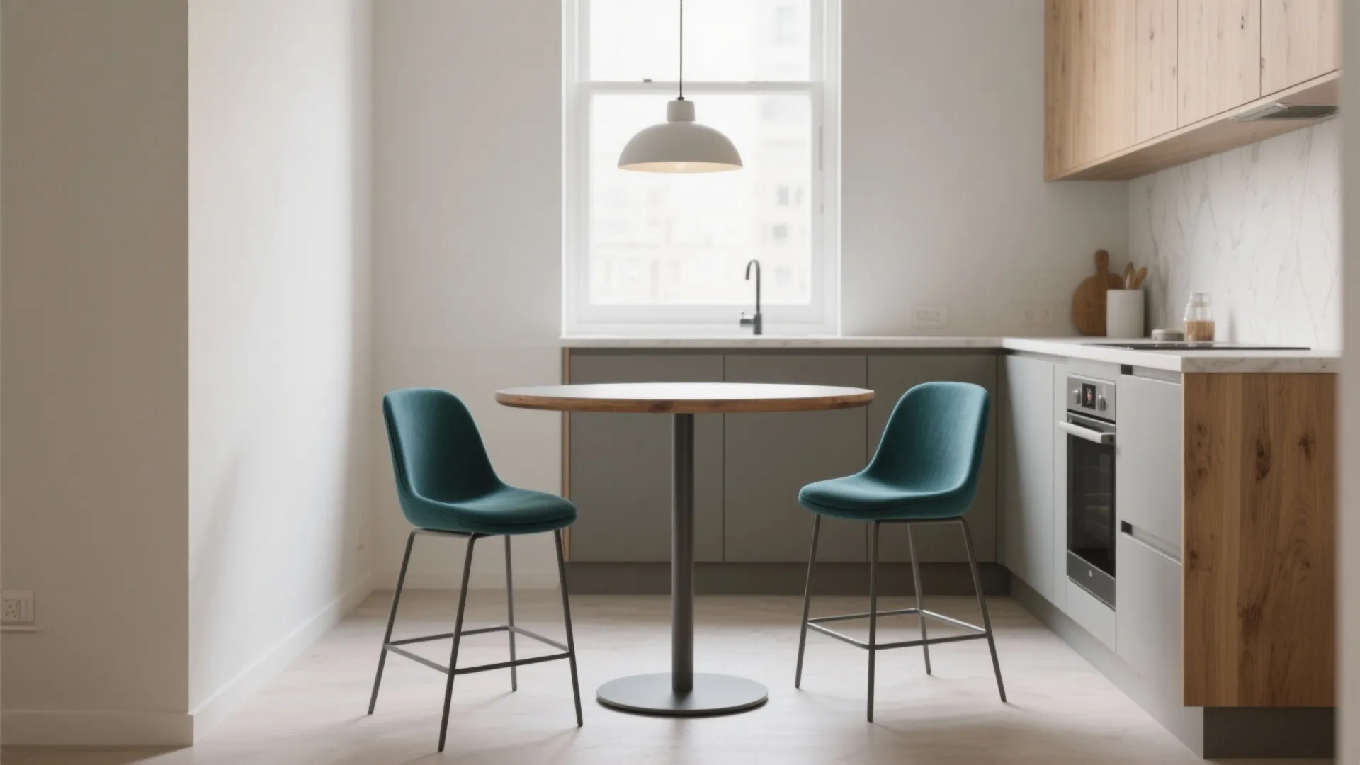 Small Table and Stools for Kitchen: Space-Saving Design Ideas: 1 Minute to a Stylish, Functional Kitchen Nook