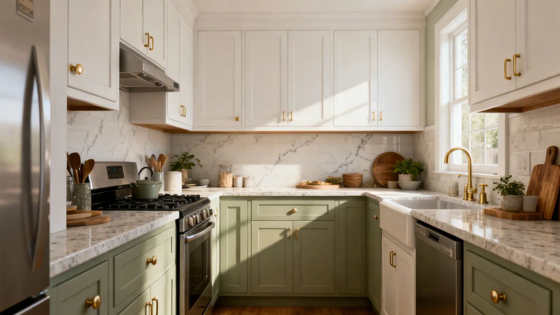 Small Kitchen Feels Dark? Kitchen Cabinet Paint Colors That Help