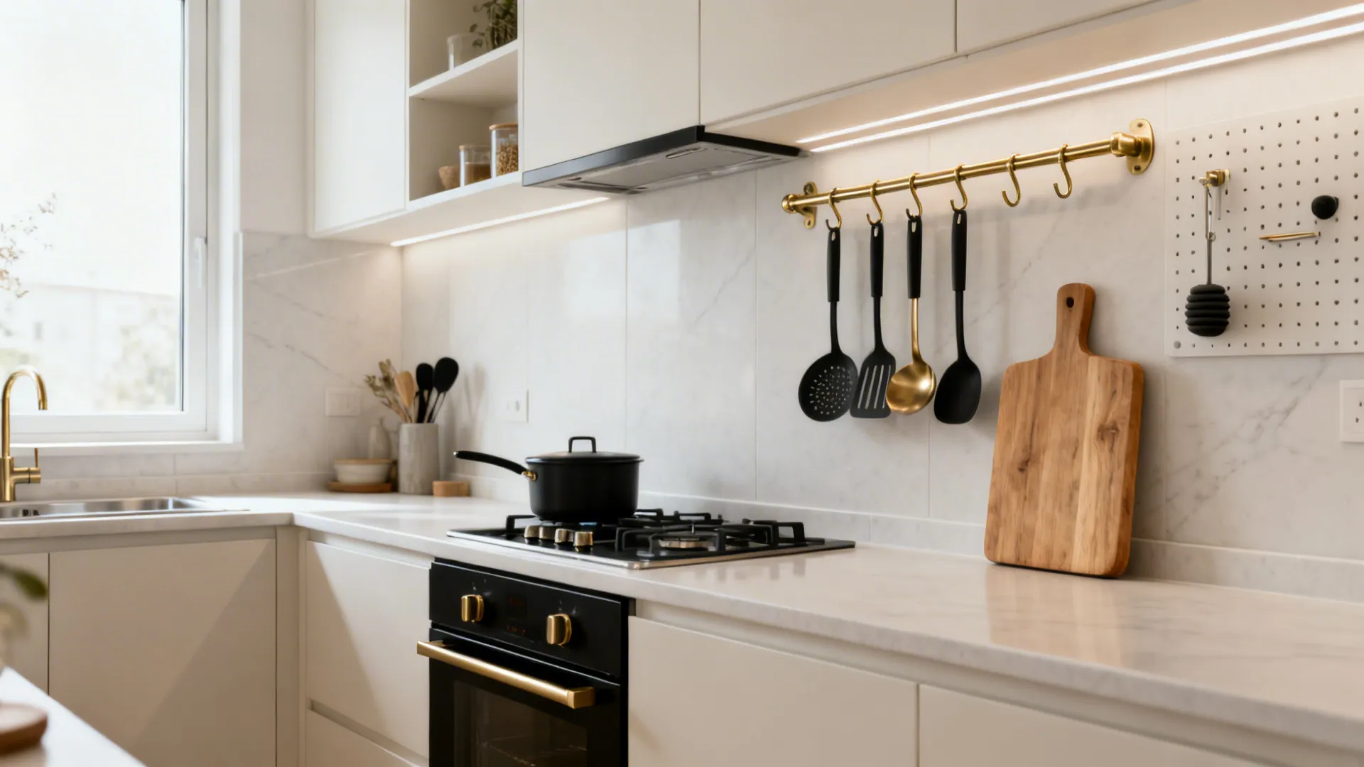 5 Ideas for Hanging Kitchen Utensils That Save Space