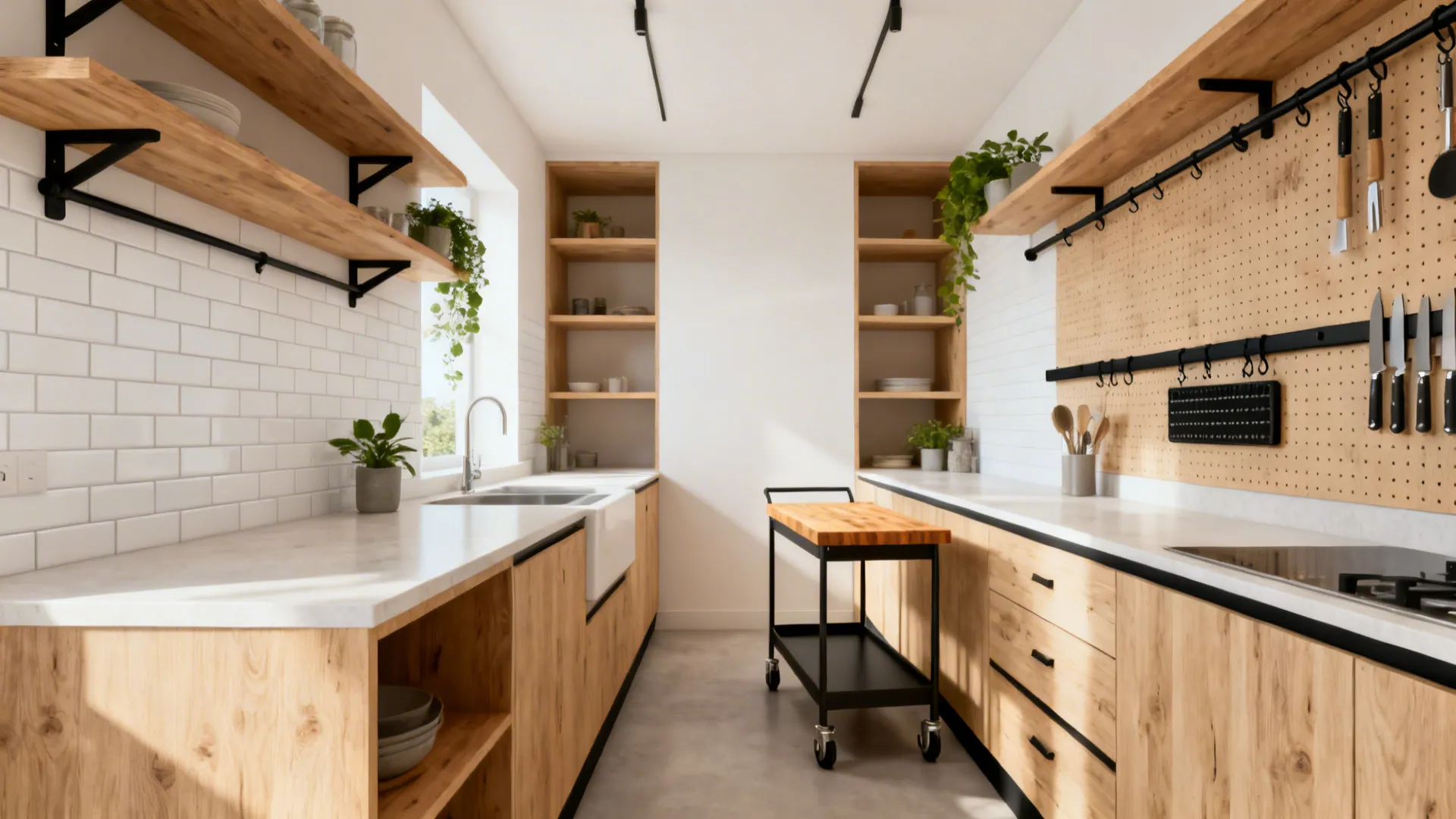 5 Small Kitchen Ideas Without Cabinets