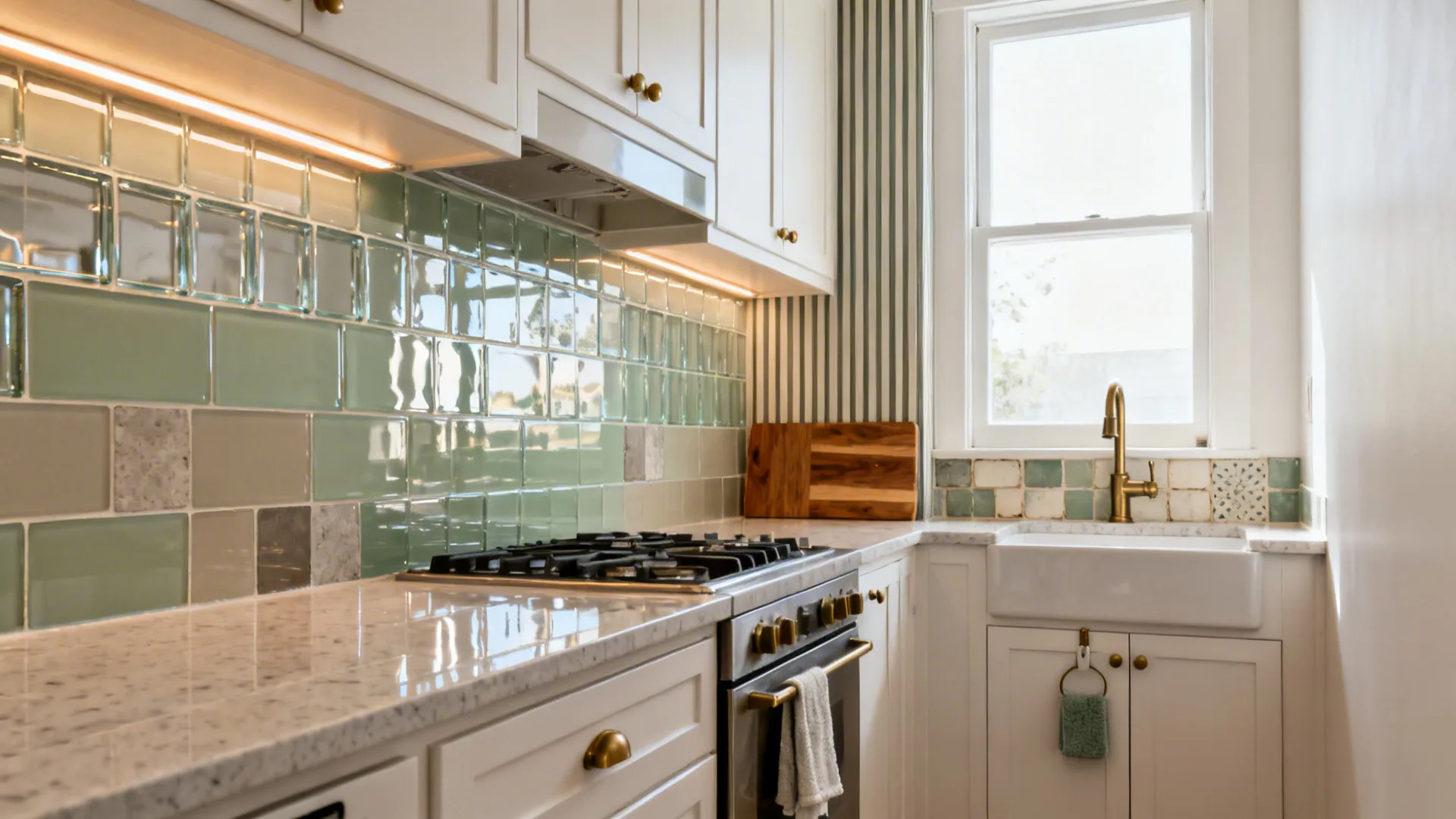 5 Glass Subway Tile Kitchen Backsplash Ideas