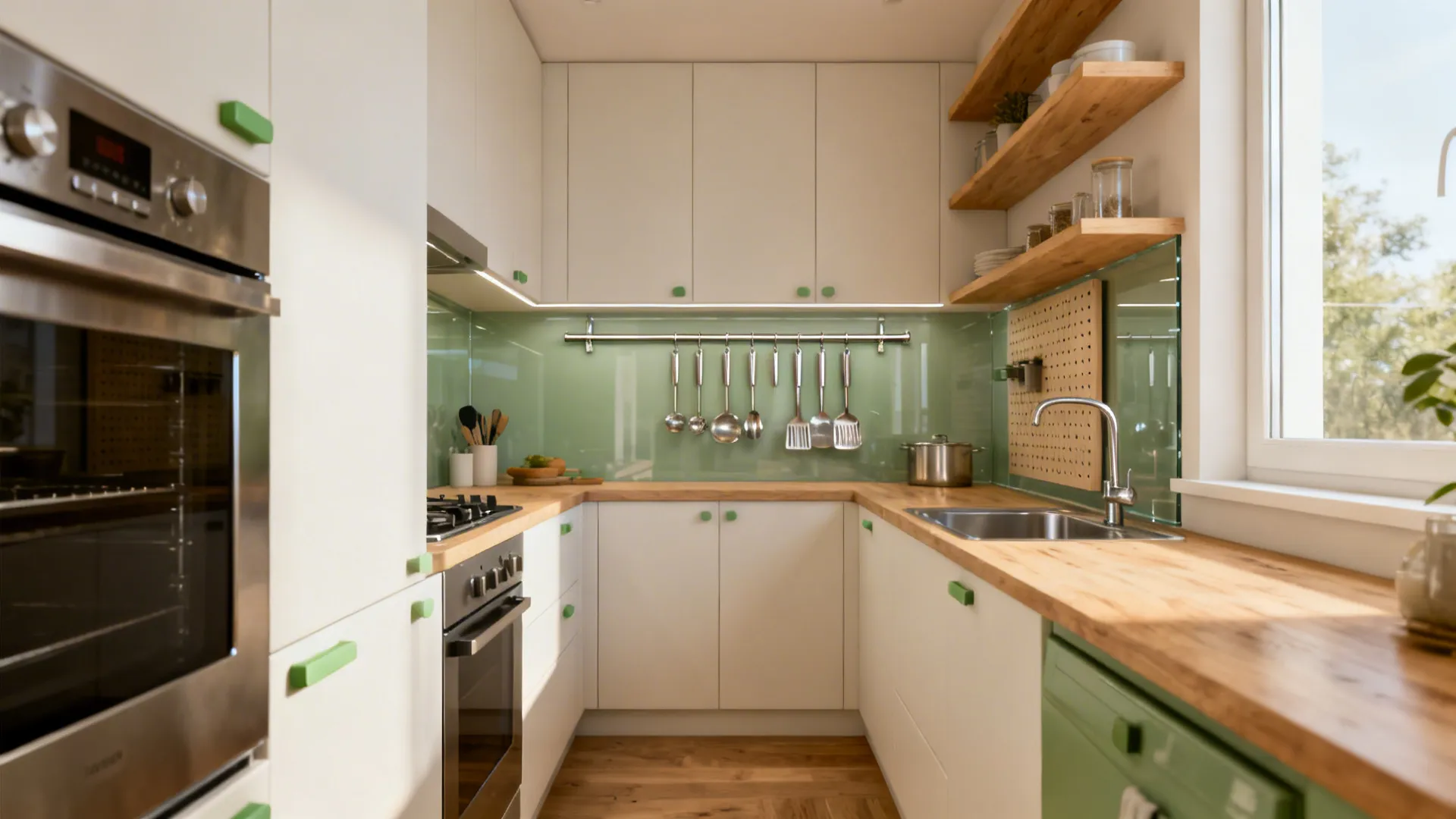 5 Small-Kitchen Ideas for Hanging Utensils