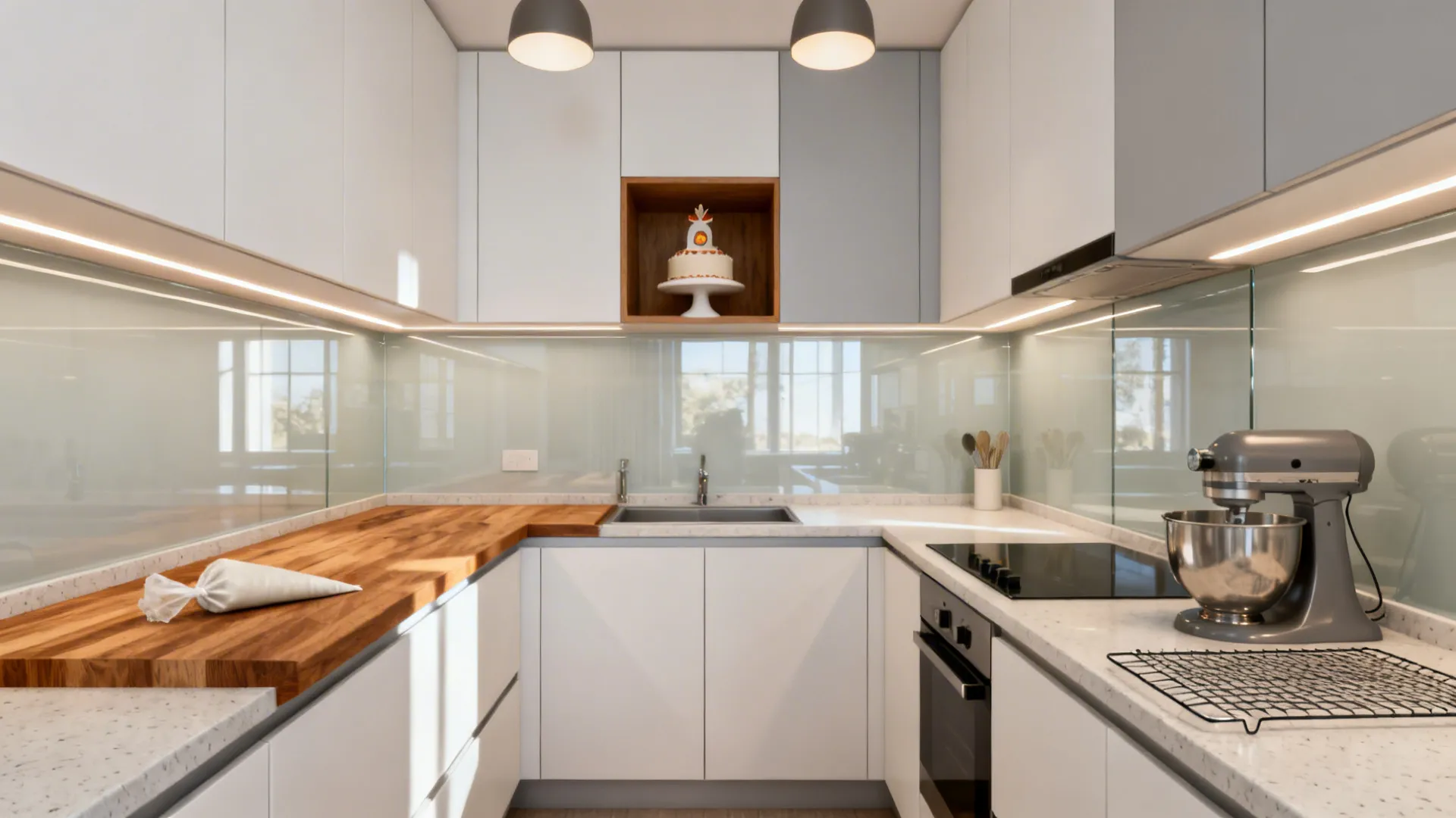 5 Small Kitchen Design Ideas: Custom Cake Topper-worthy Spaces
