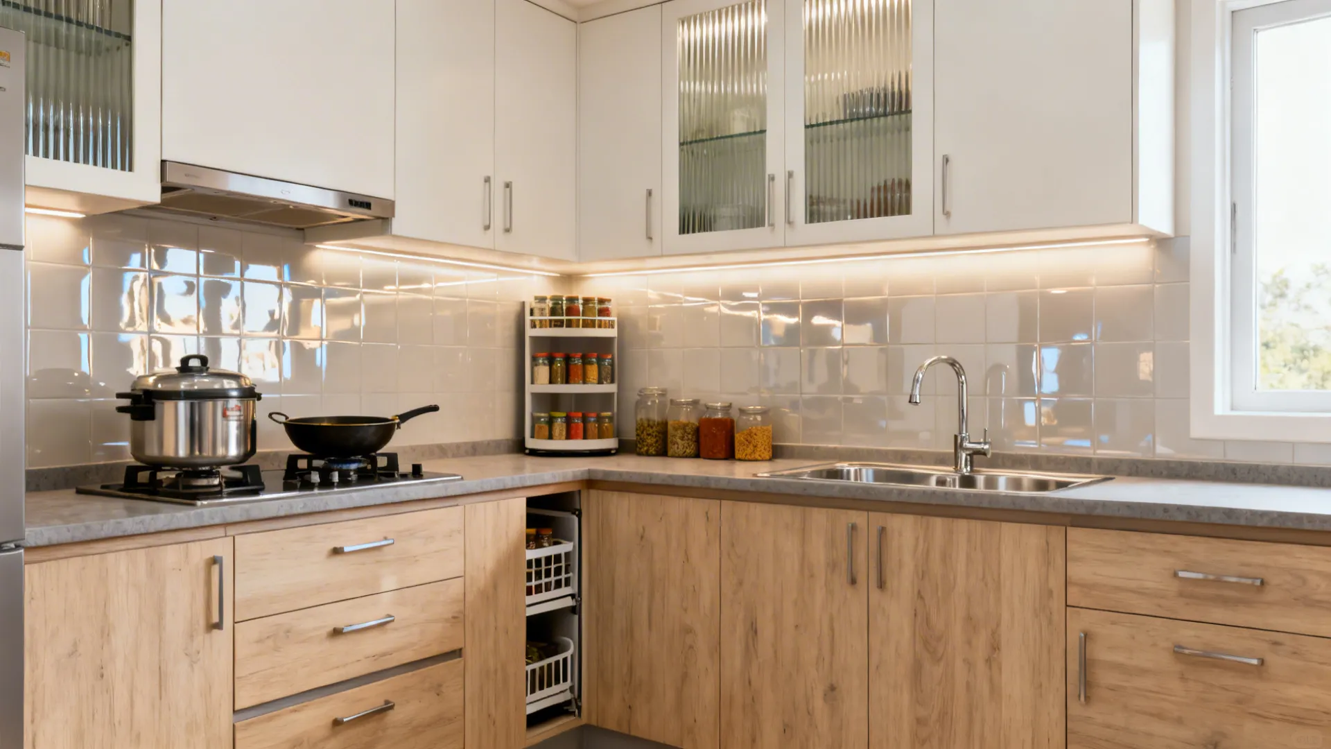 5 kitchen cabinet designs for small kitchens in India