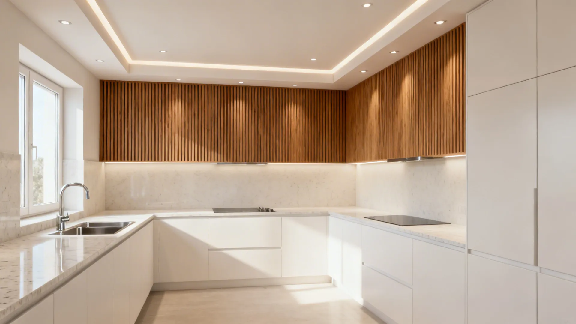 5 kitchen ceiling designs that transform small spaces