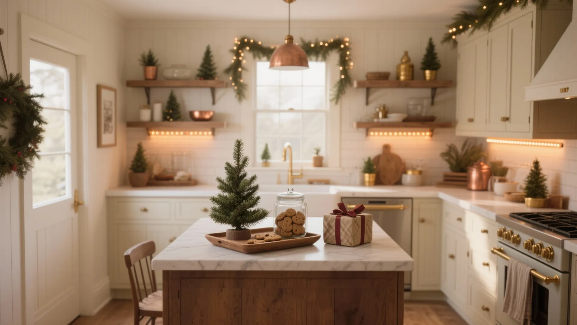 Christmas Kitchen Decorating Ideas: 5 Festive Tips: Small-space holiday charm — five practical, budget-friendly kitchen decorating ideas I use for clients