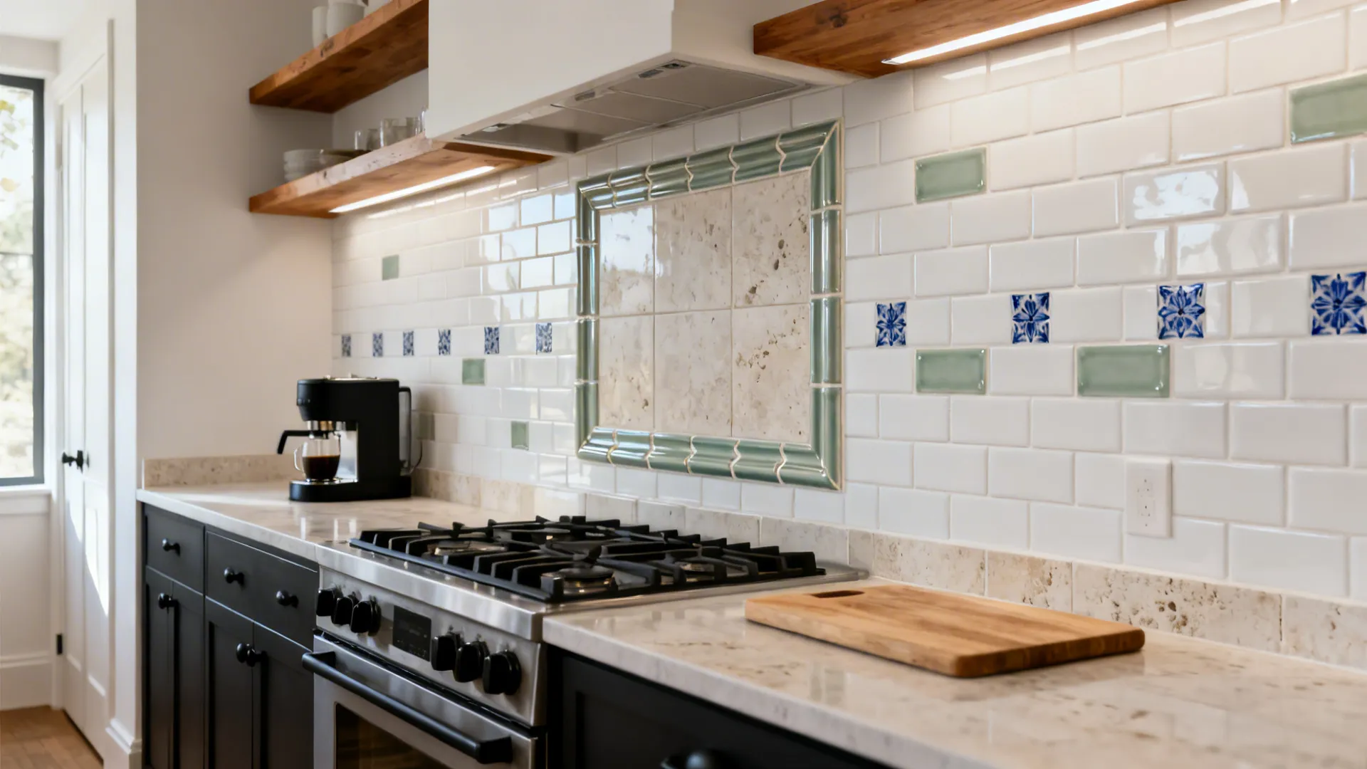 Decorative Tile Inserts: 5 Smart Kitchen Backsplash Ideas