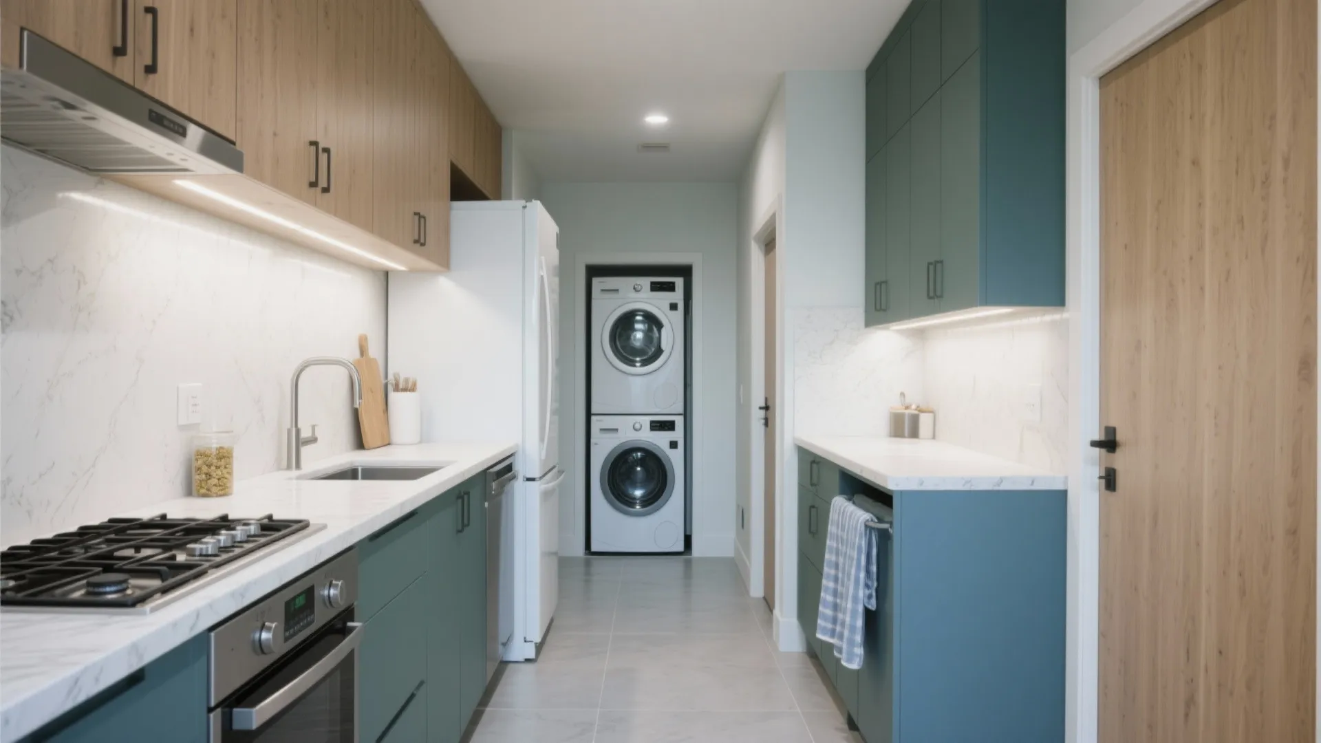 Small Kitchen with Washer and Dryer: Layout & Design Guide