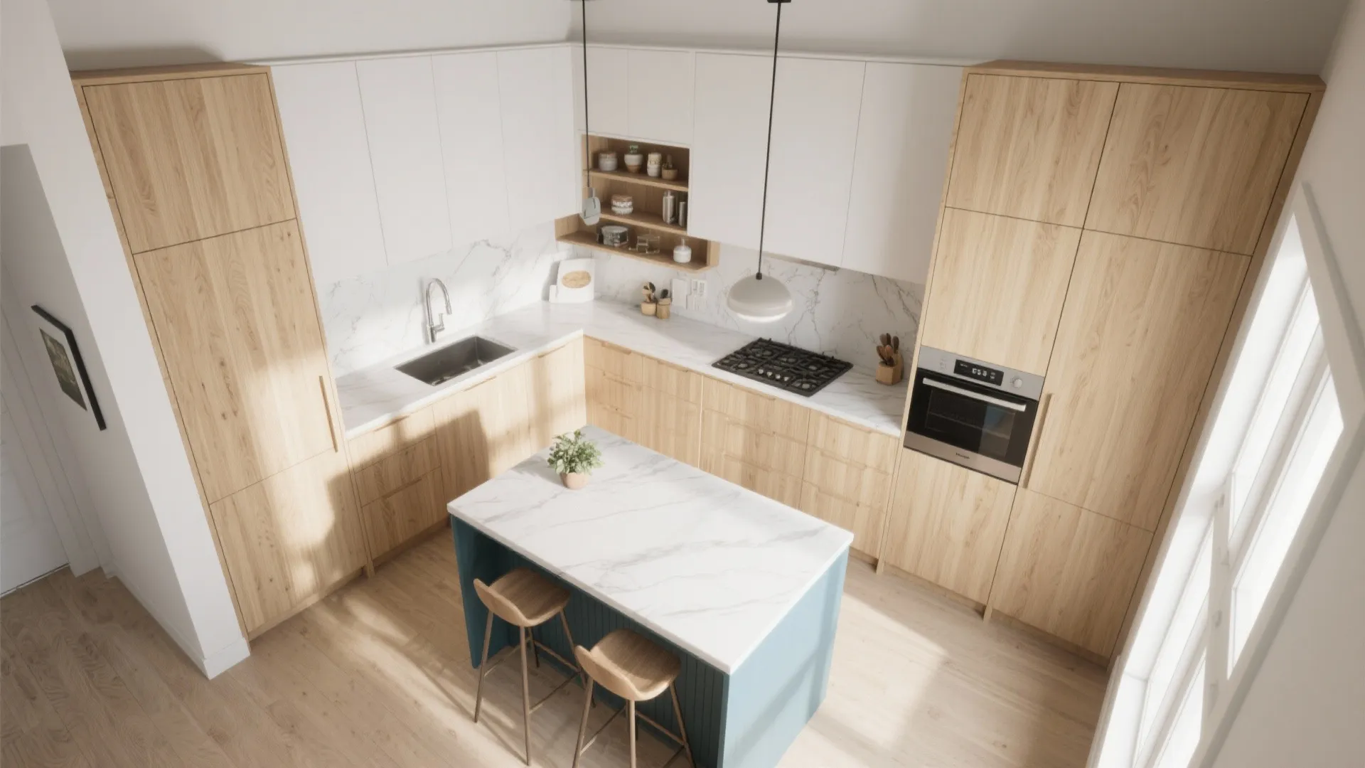 5. Smart layout ideas for small kitchens