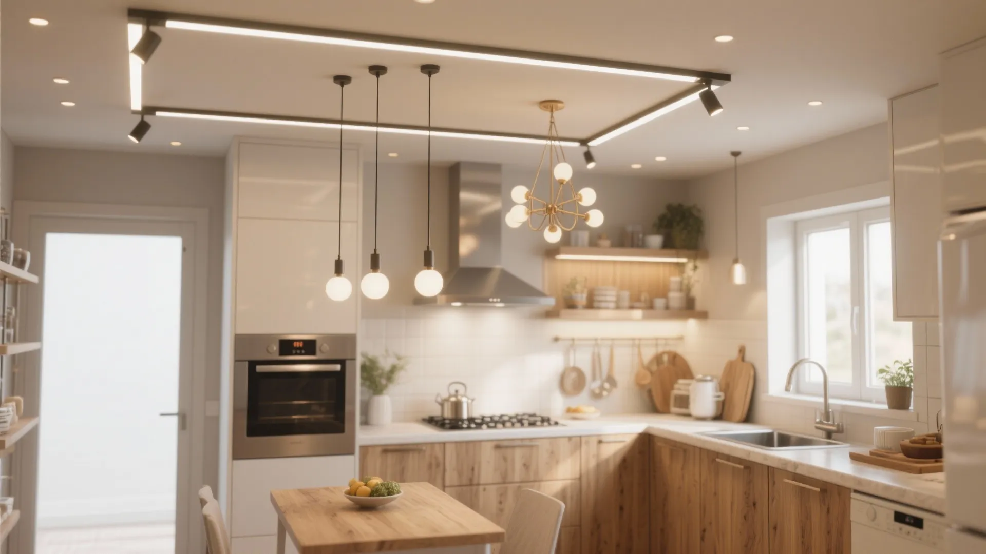 10 Small Kitchen Ceiling Lighting Ideas: Creative and Practical Ceiling Lighting Tips for Small Kitchens
