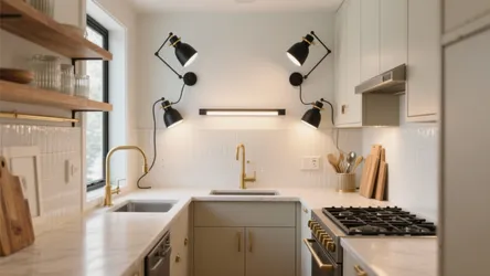 5 Adjustable Wall Light Ideas for Small Kitchens