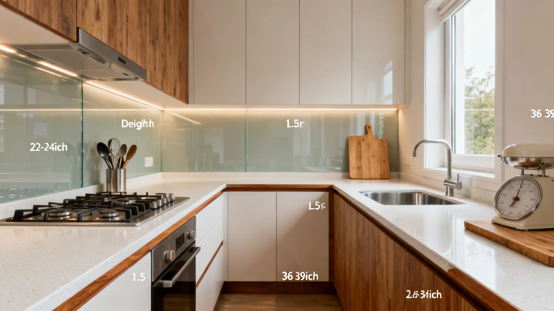 Kitchen Counter Design with Measurement: 5 Smart Ideas
