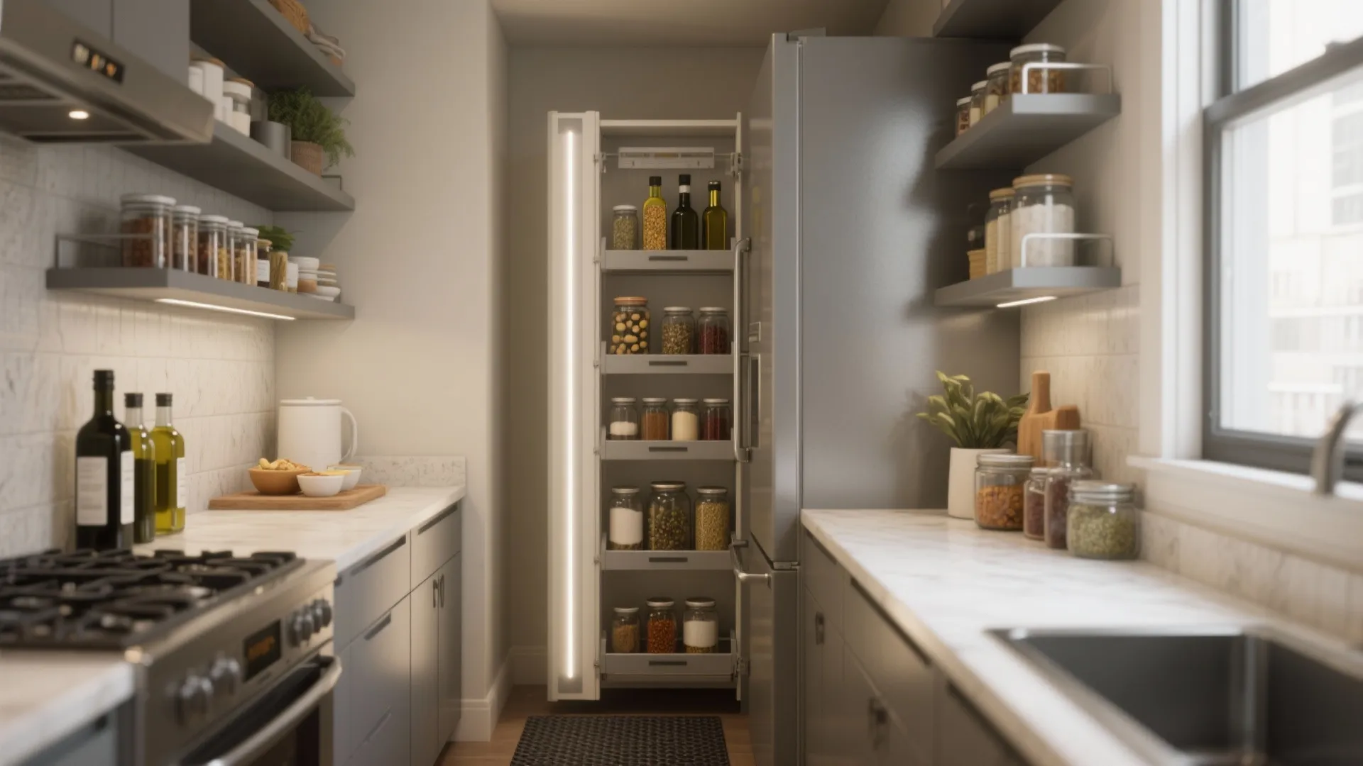 Kitchen Pull Out Pantry Ideas That Transform Small Spaces: 1 Minute to a Clutter-Free Kitchen: Pull Out Pantry Tricks You’ll Love