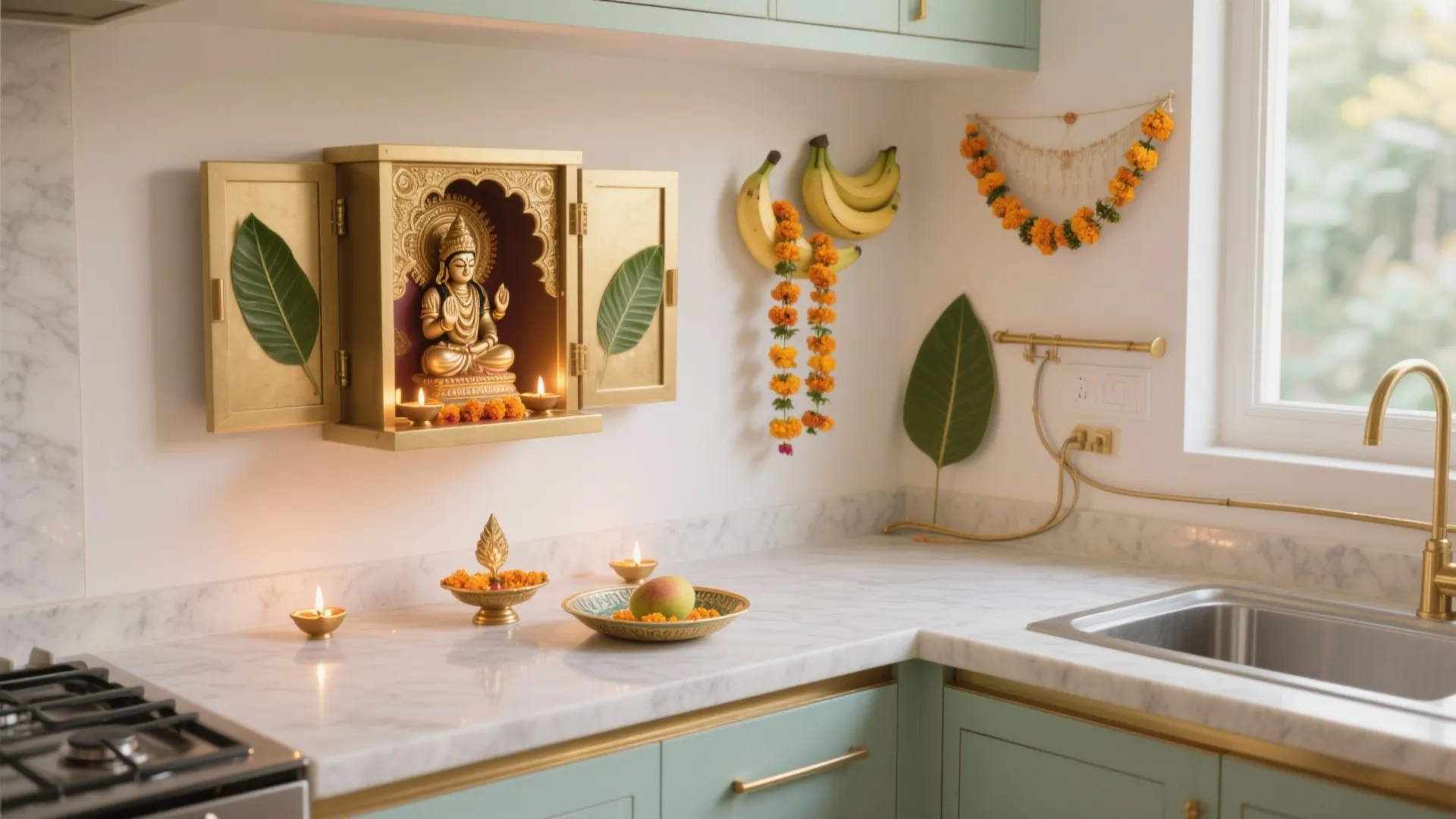 5 Small-Kitchen Ideas for Satyanarayan Pooja Decoration: Smart, serene, and space-savvy ways I use to style a tiny kitchen for Satyanarayan Pooja