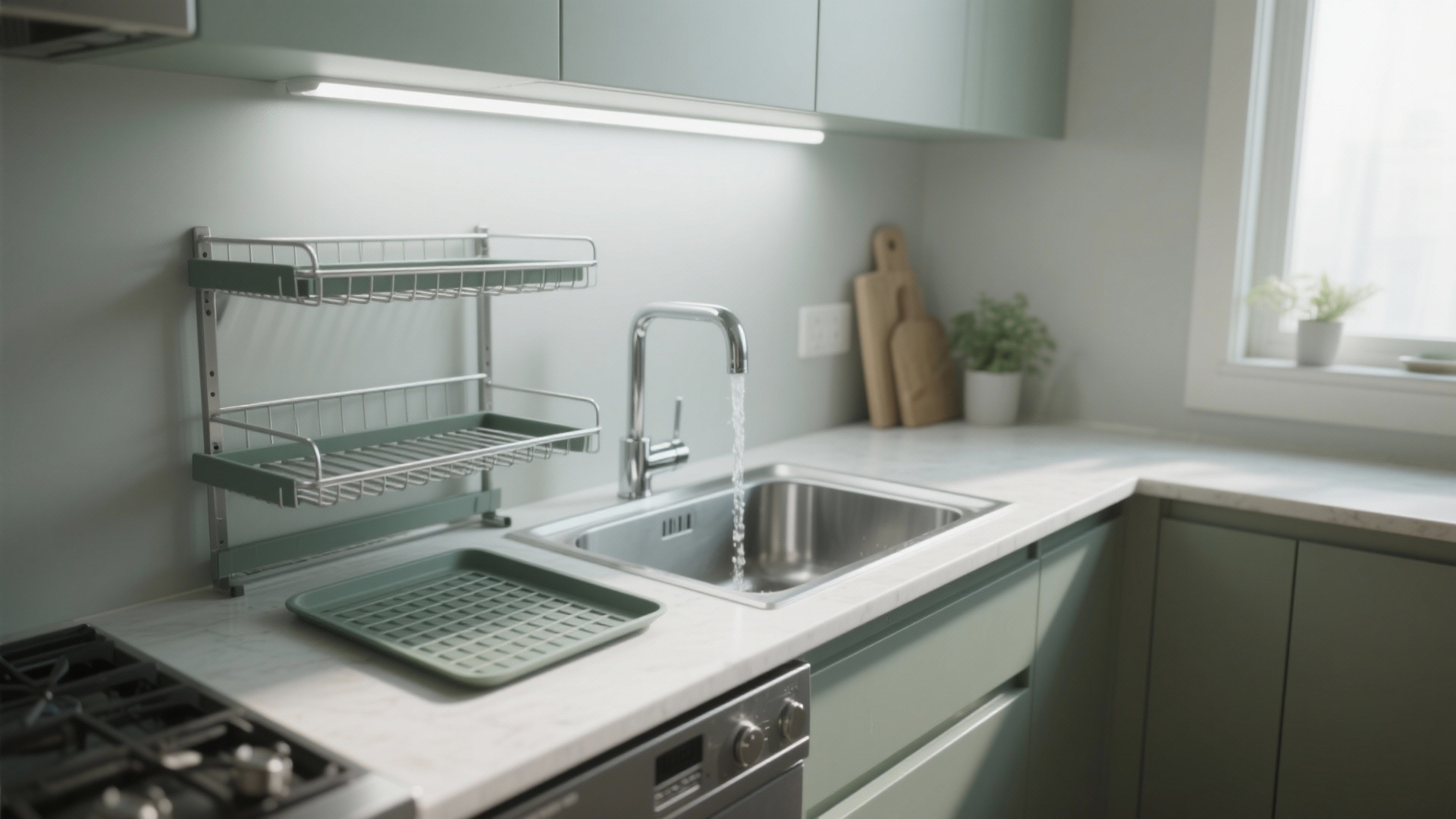 Small Kitchen Drying Rack Small Kitchen Drying Rack: Counter Too Crowded? Fix It